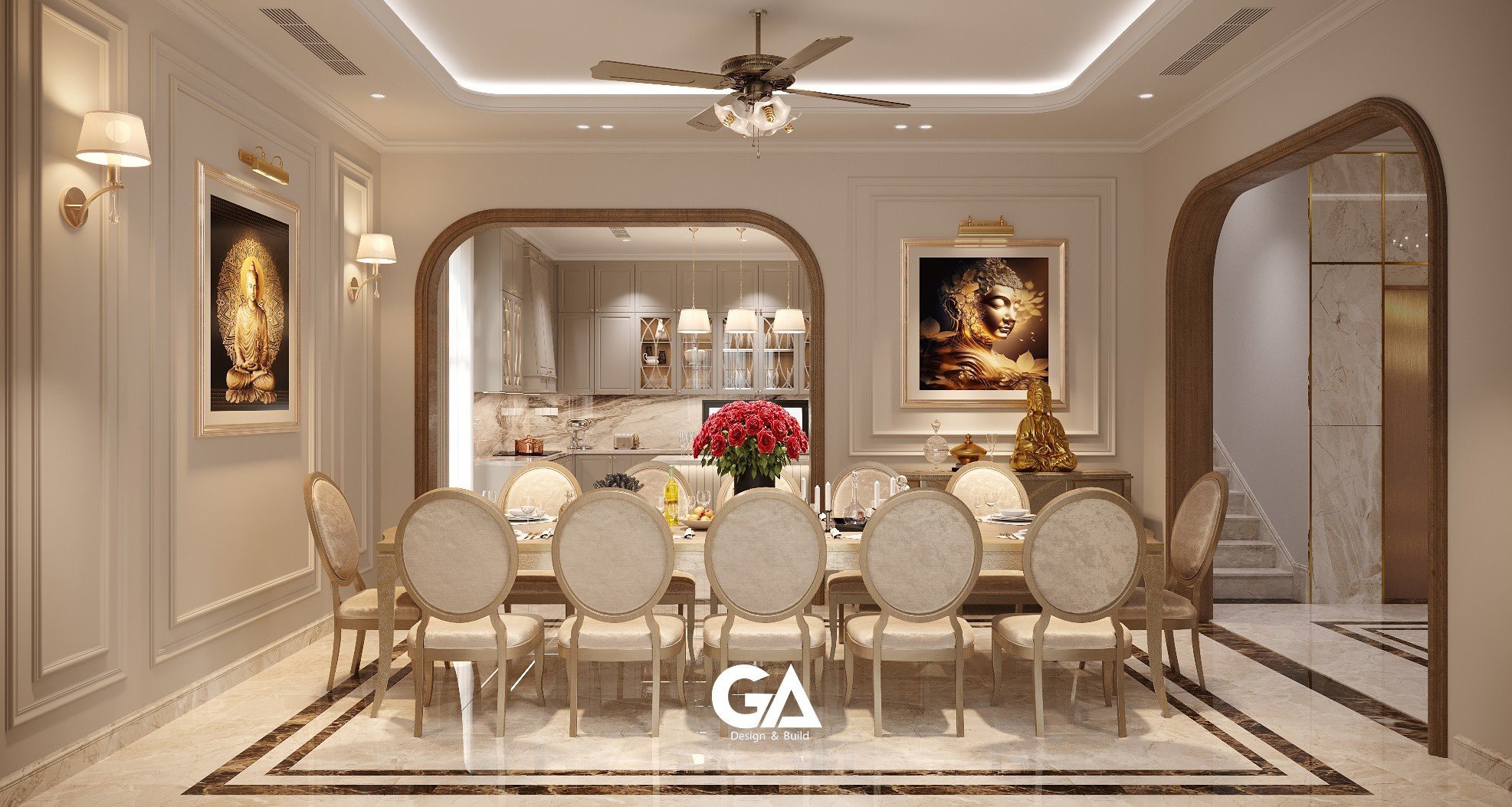 Dự án Thiết Kế Villa Bán Cổ điển Thủ Dầu Một (28)