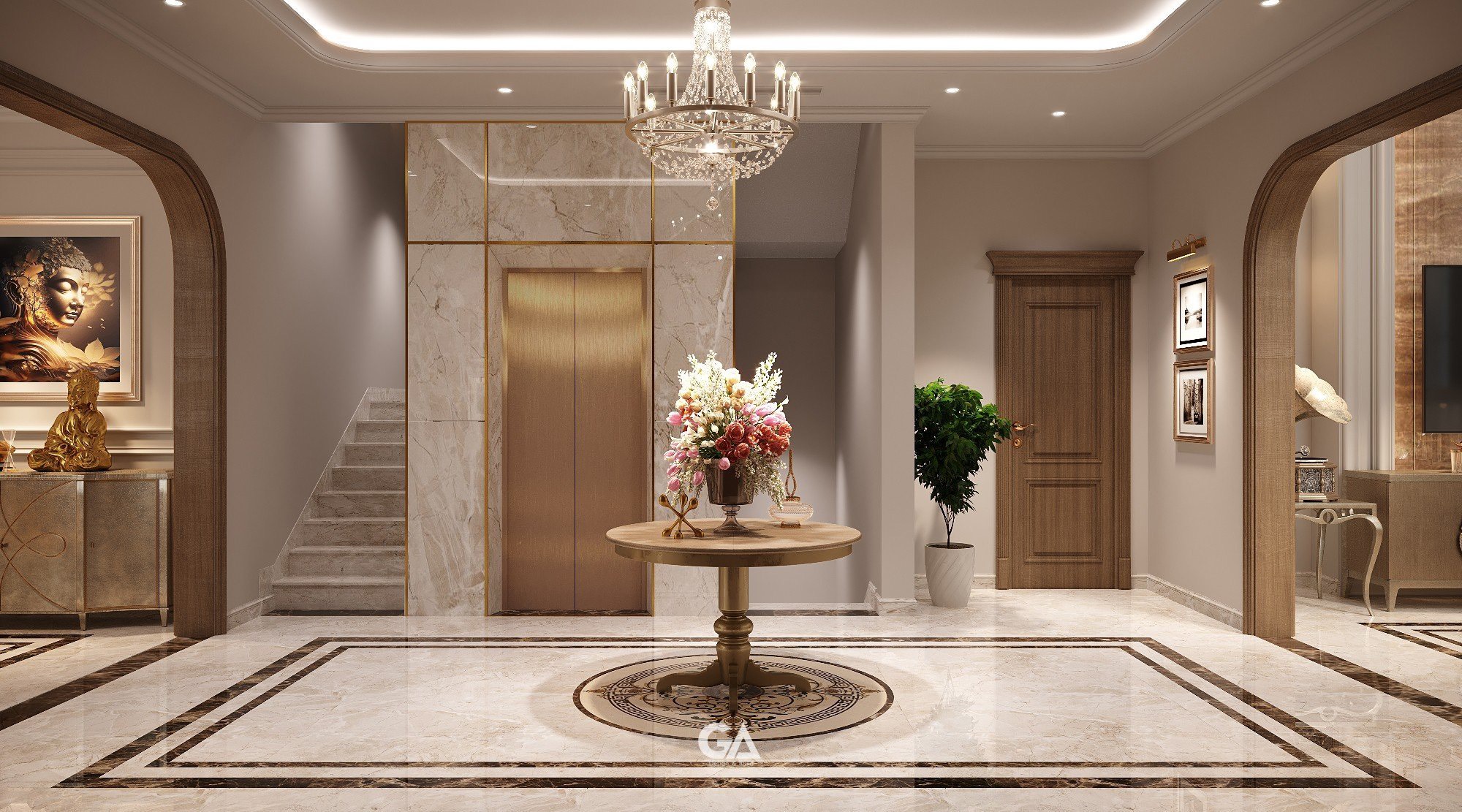 Dự án Thiết Kế Villa Bán Cổ điển Thủ Dầu Một (30)