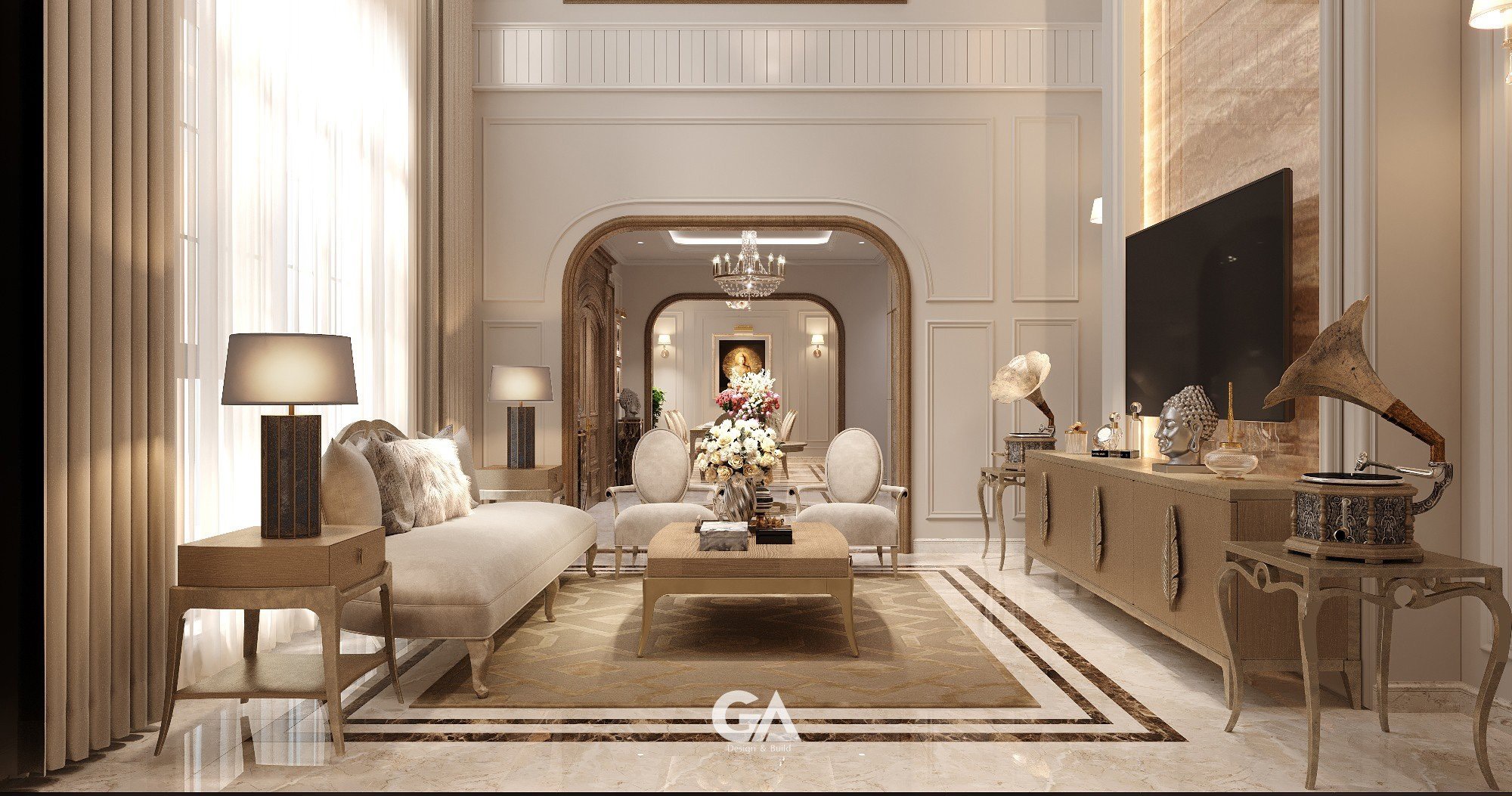 Dự án Thiết Kế Villa Bán Cổ điển Thủ Dầu Một (33)
