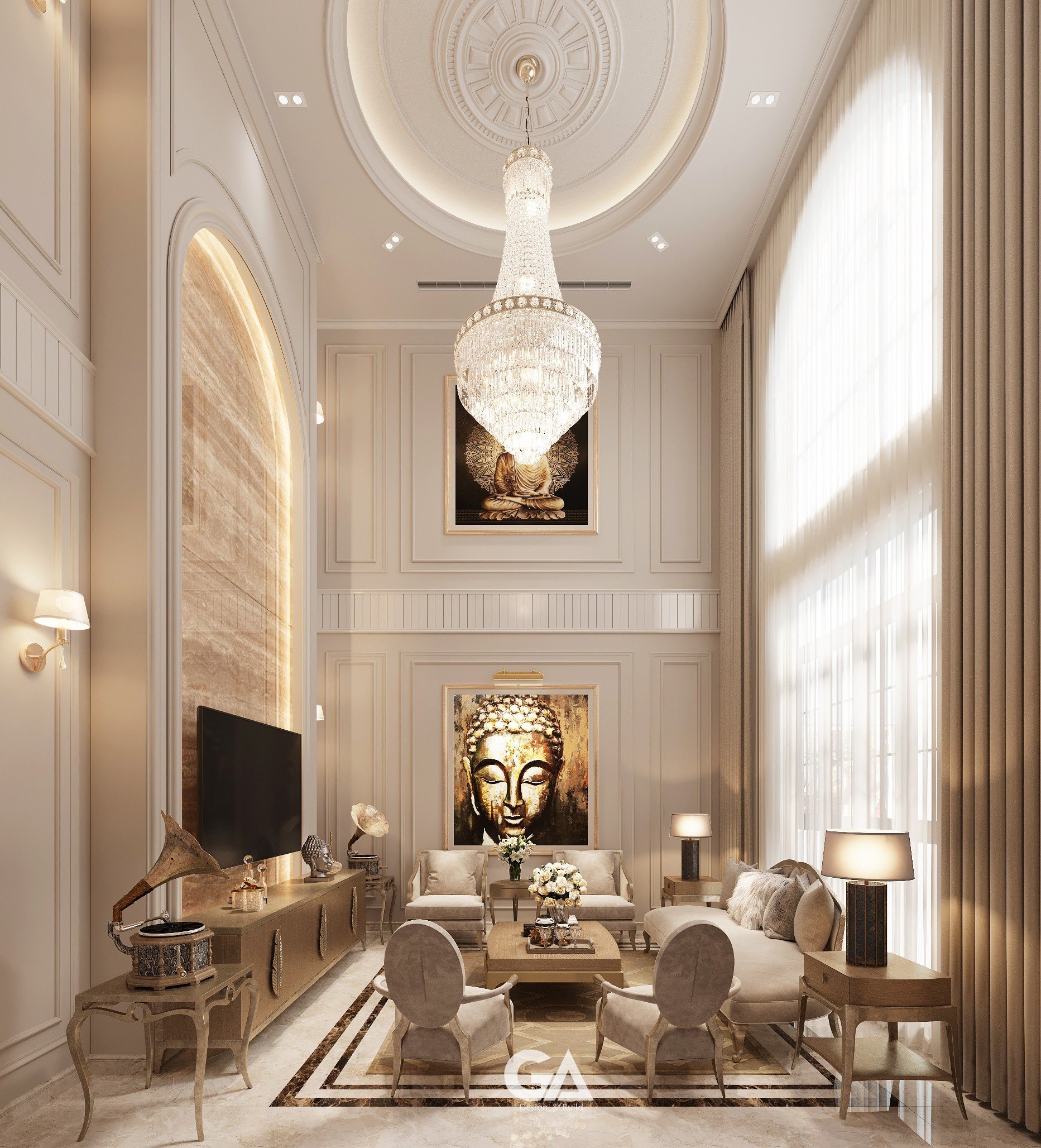 Dự án Thiết Kế Villa Bán Cổ điển Thủ Dầu Một (34)