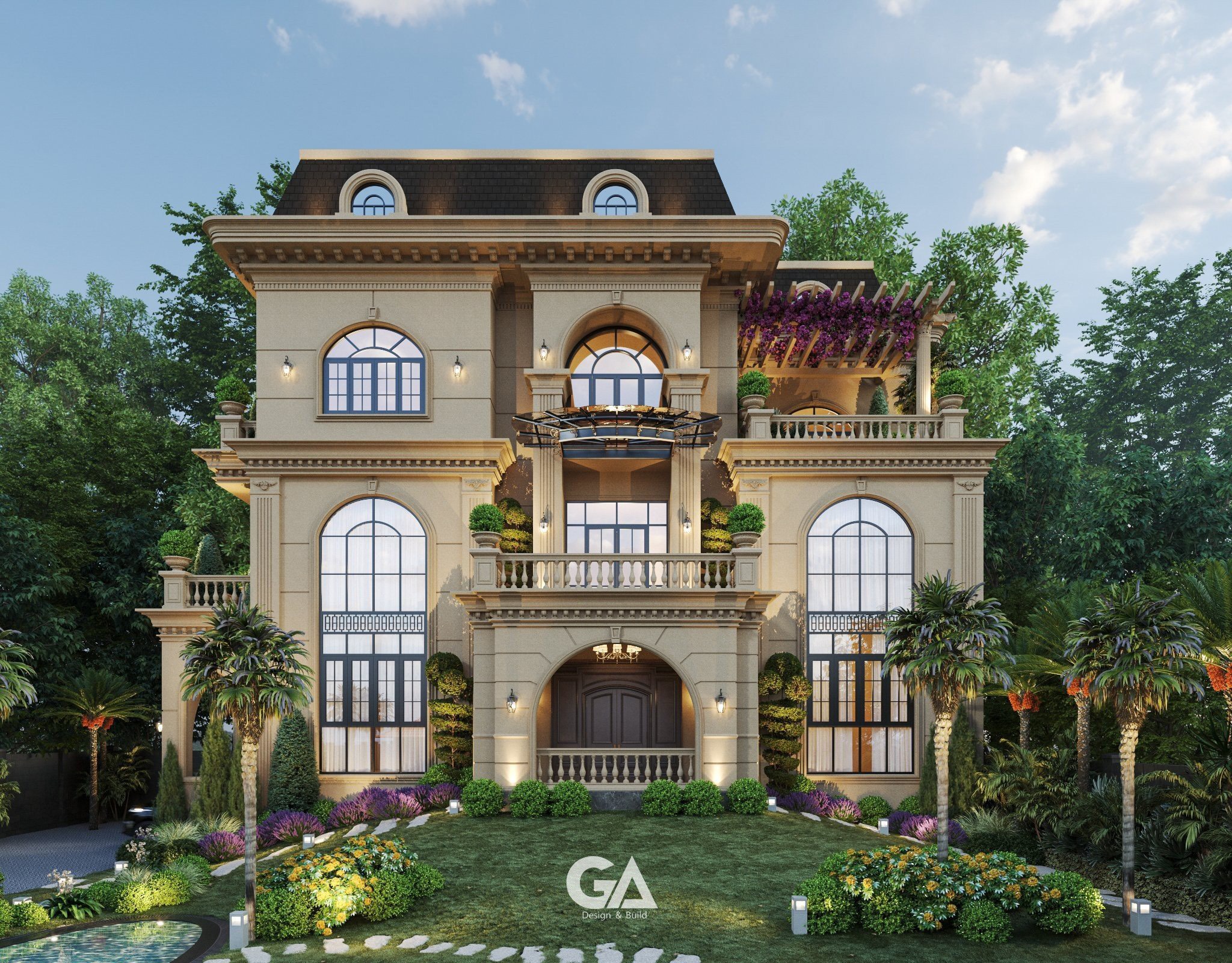 Dự án Thiết Kế Villa Bán Cổ điển Thủ Dầu Một (7)