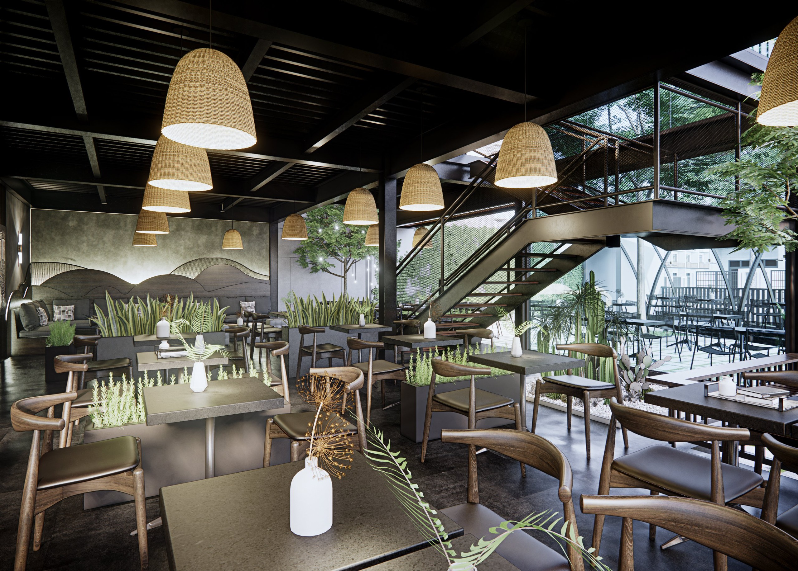 Thiết Kế Dự án Space Coffee Land Bến Cát (9)