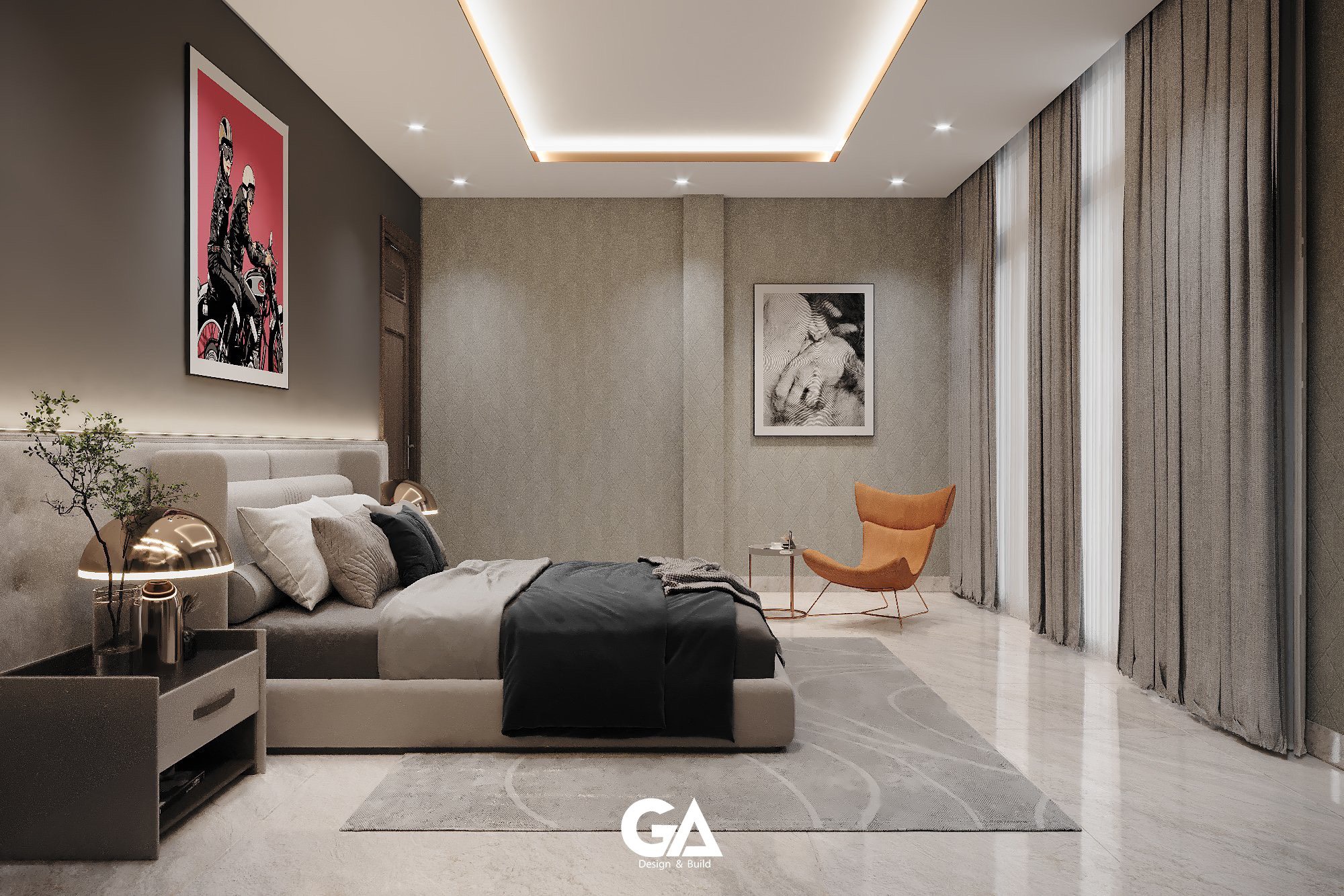 Thiết Kế Nội Thất Villa Anh Hải Phước Vĩnh (10)
