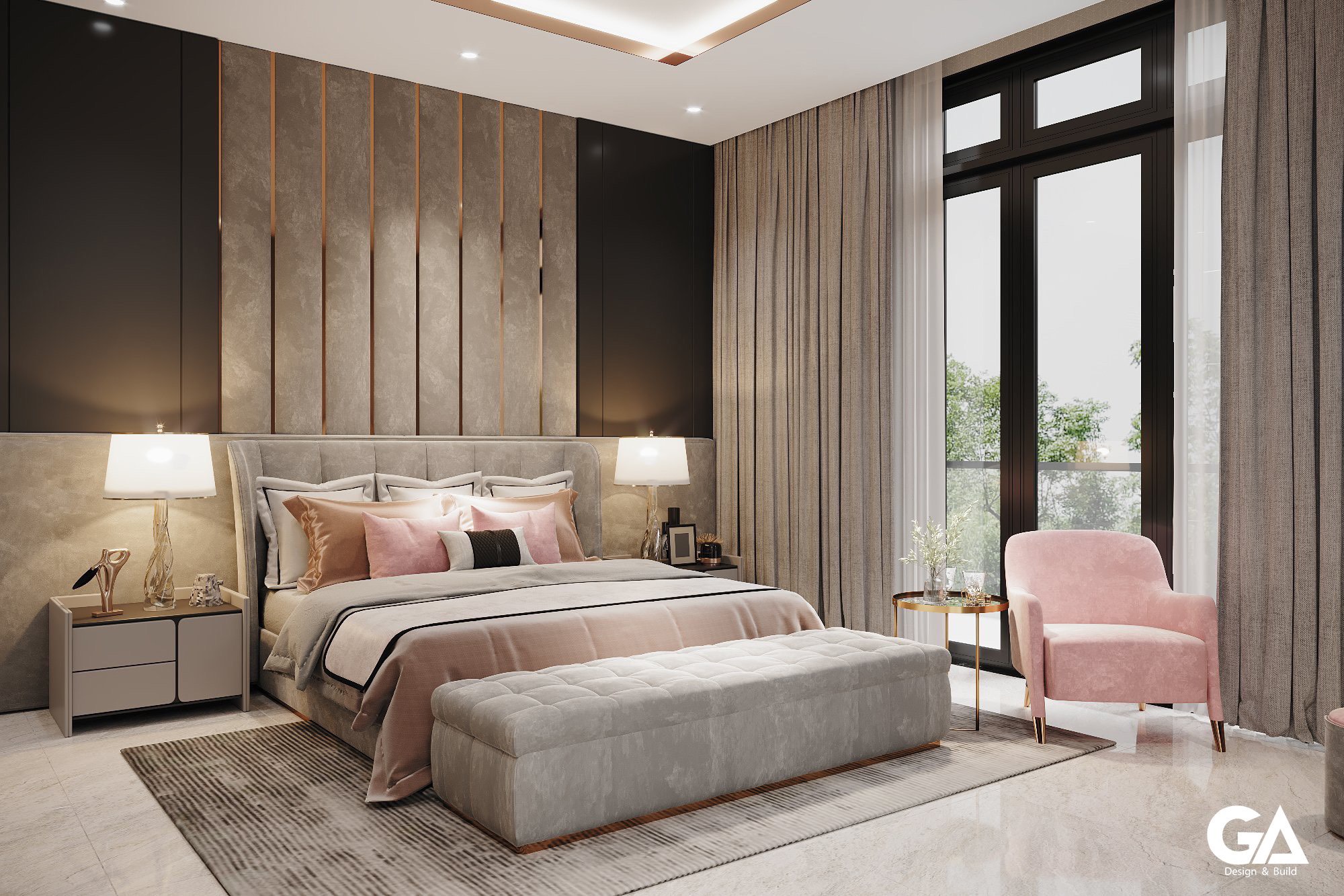 Thiết Kế Nội Thất Villa Anh Hải Phước Vĩnh (12)