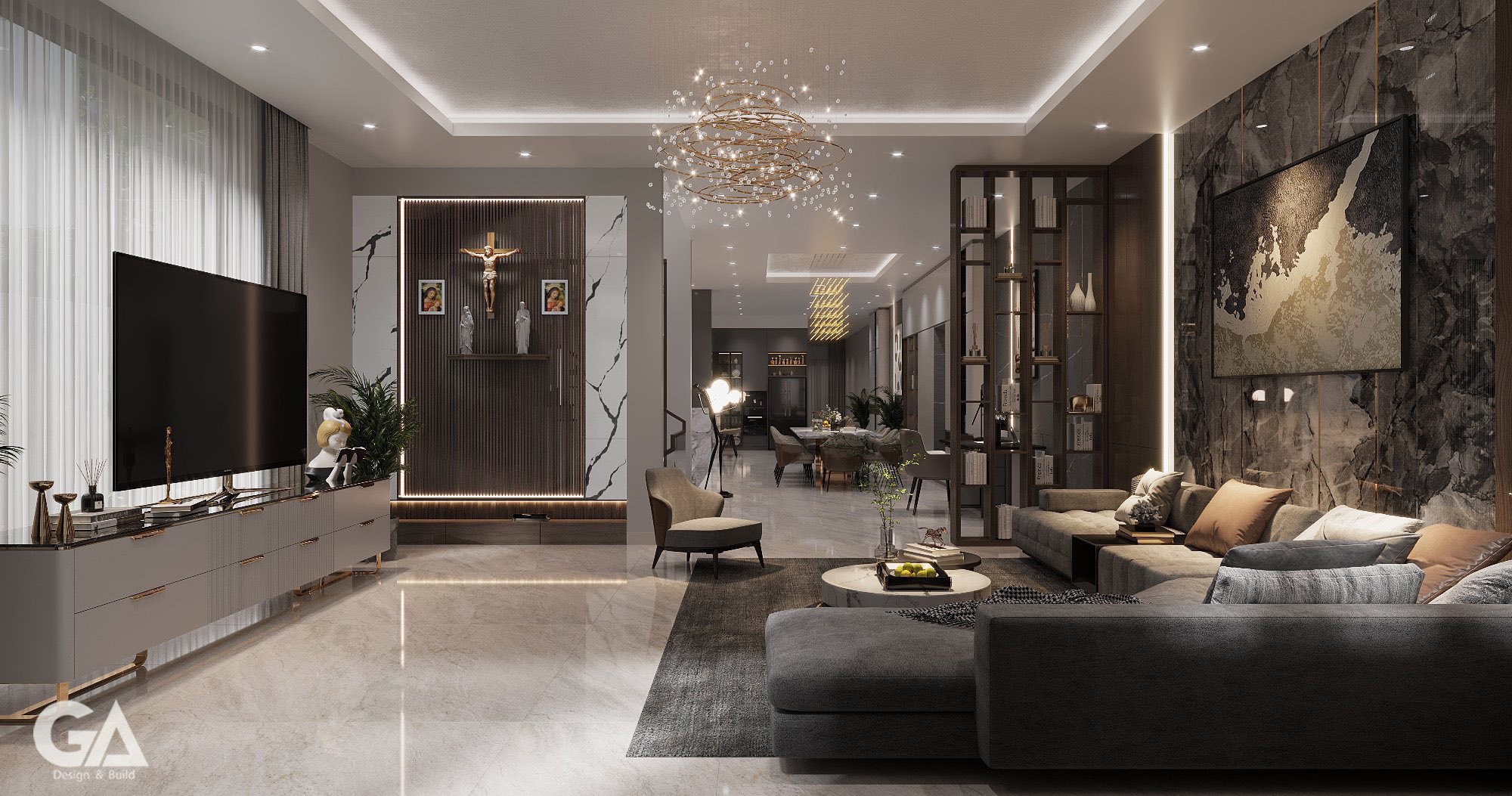 Thiết Kế Nội Thất Villa Anh Hải Phước Vĩnh (2)