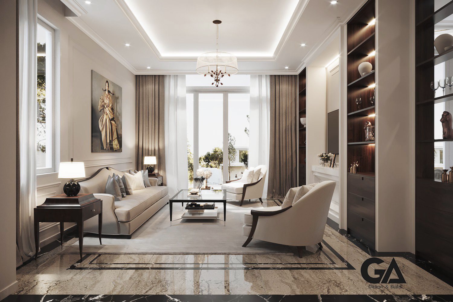 Thiết Kế Nội Thất Villa Anh Nhị Thaco Bình Dương (4)
