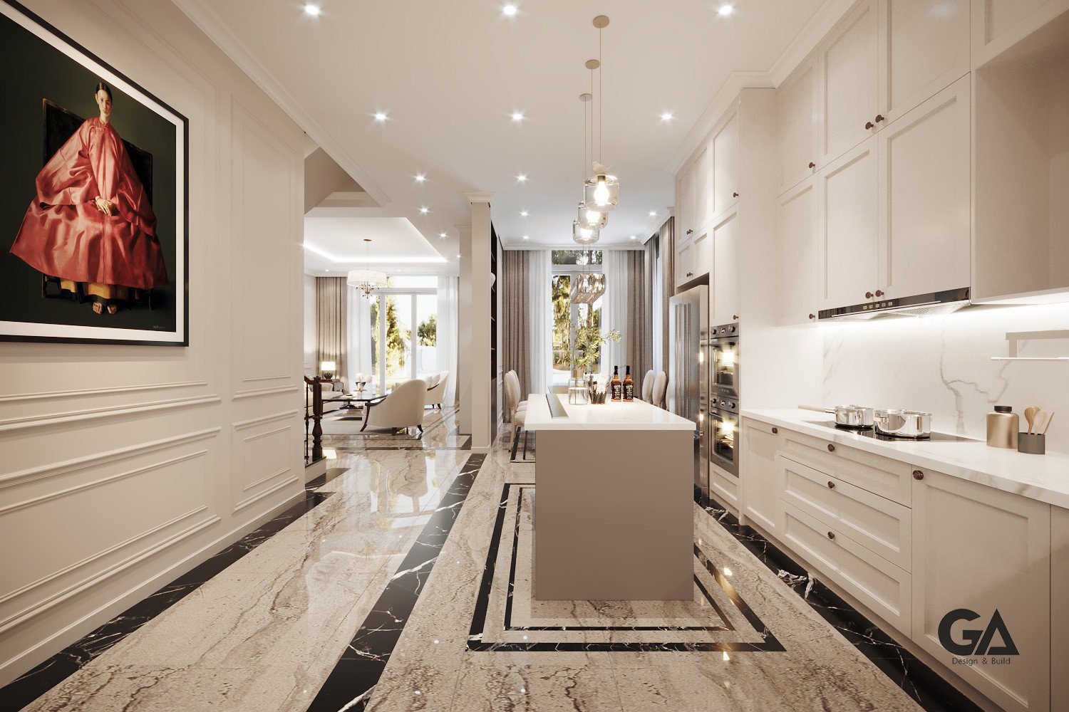 Thiết Kế Nội Thất Villa Anh Nhị Thaco Bình Dương (6)