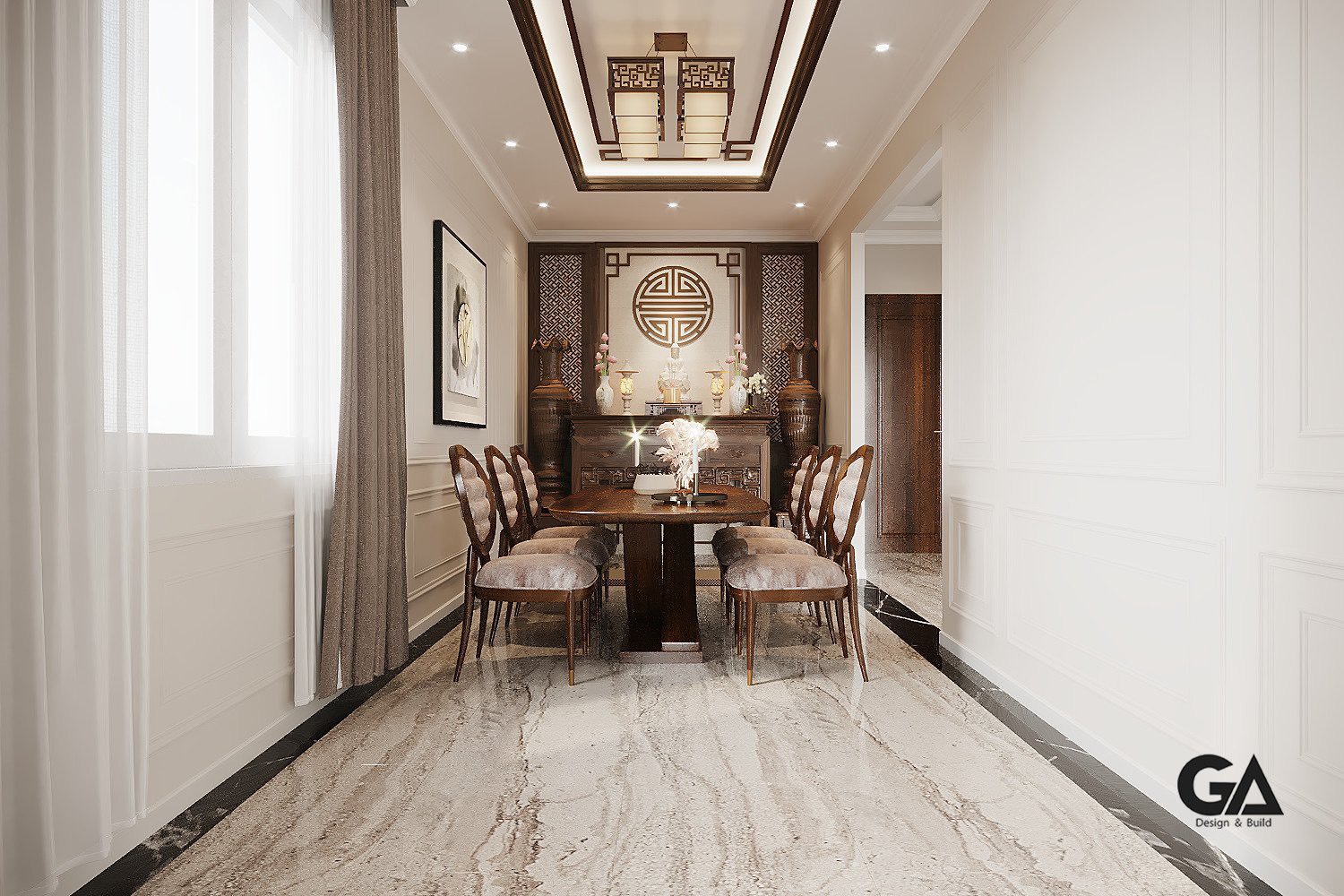 Thiết Kế Nội Thất Villa Anh Nhị Thaco Bình Dương (7)