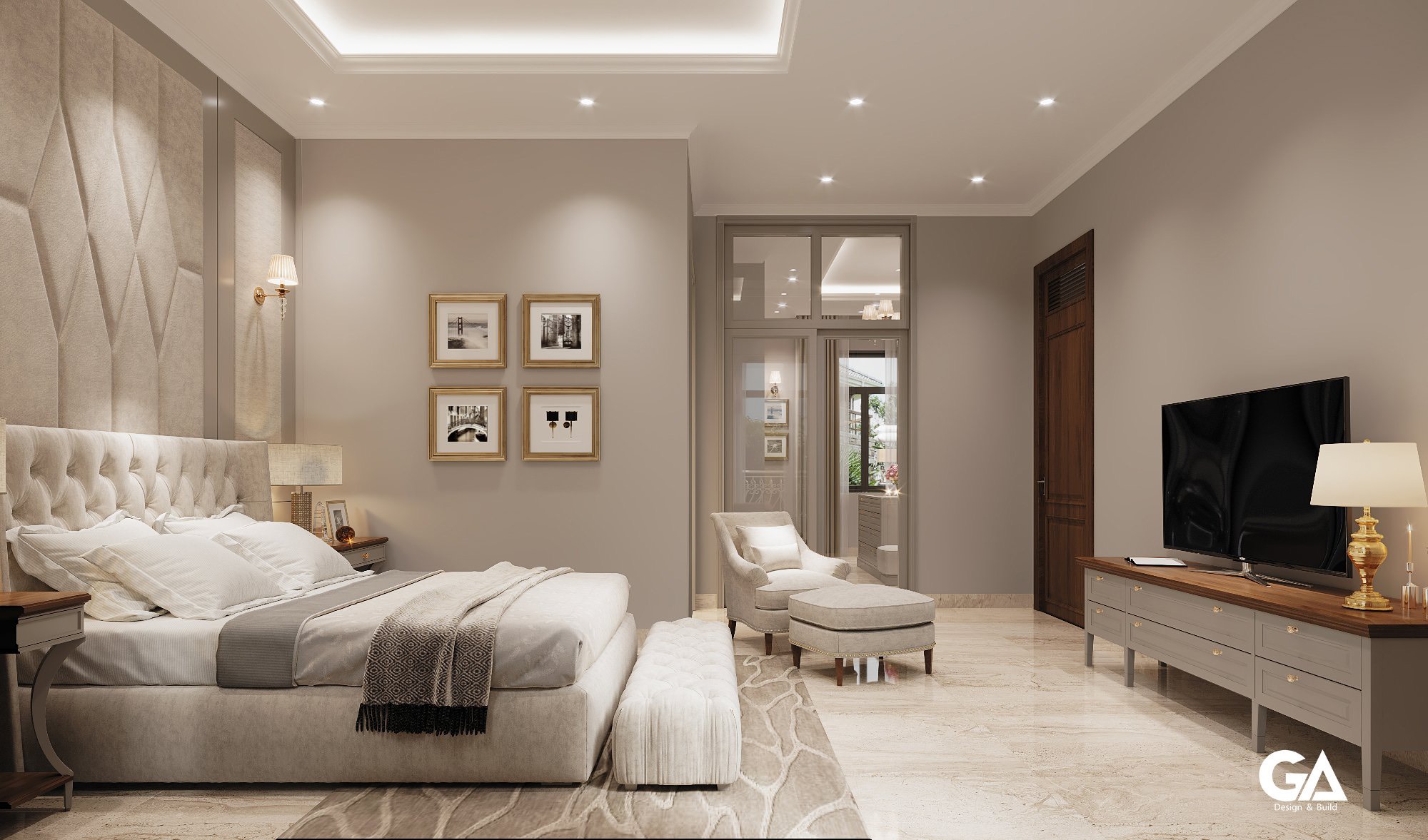 Thiết Kế Nội Thất Biệt Thự Anh Hải Phú Giáo (19)