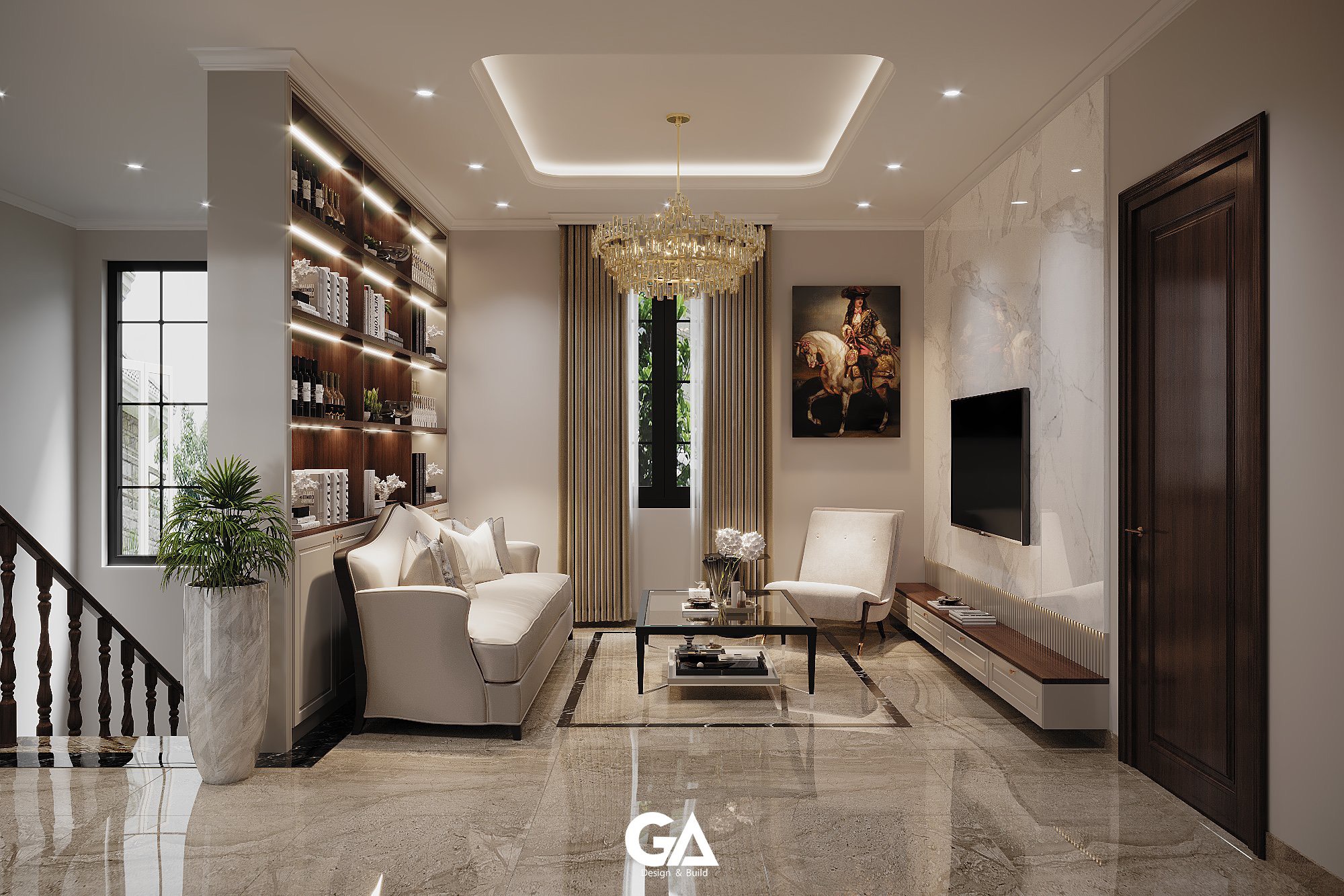 Thiết Kế Nội Thất Dự án Villa Chị An Bình Dương (11)