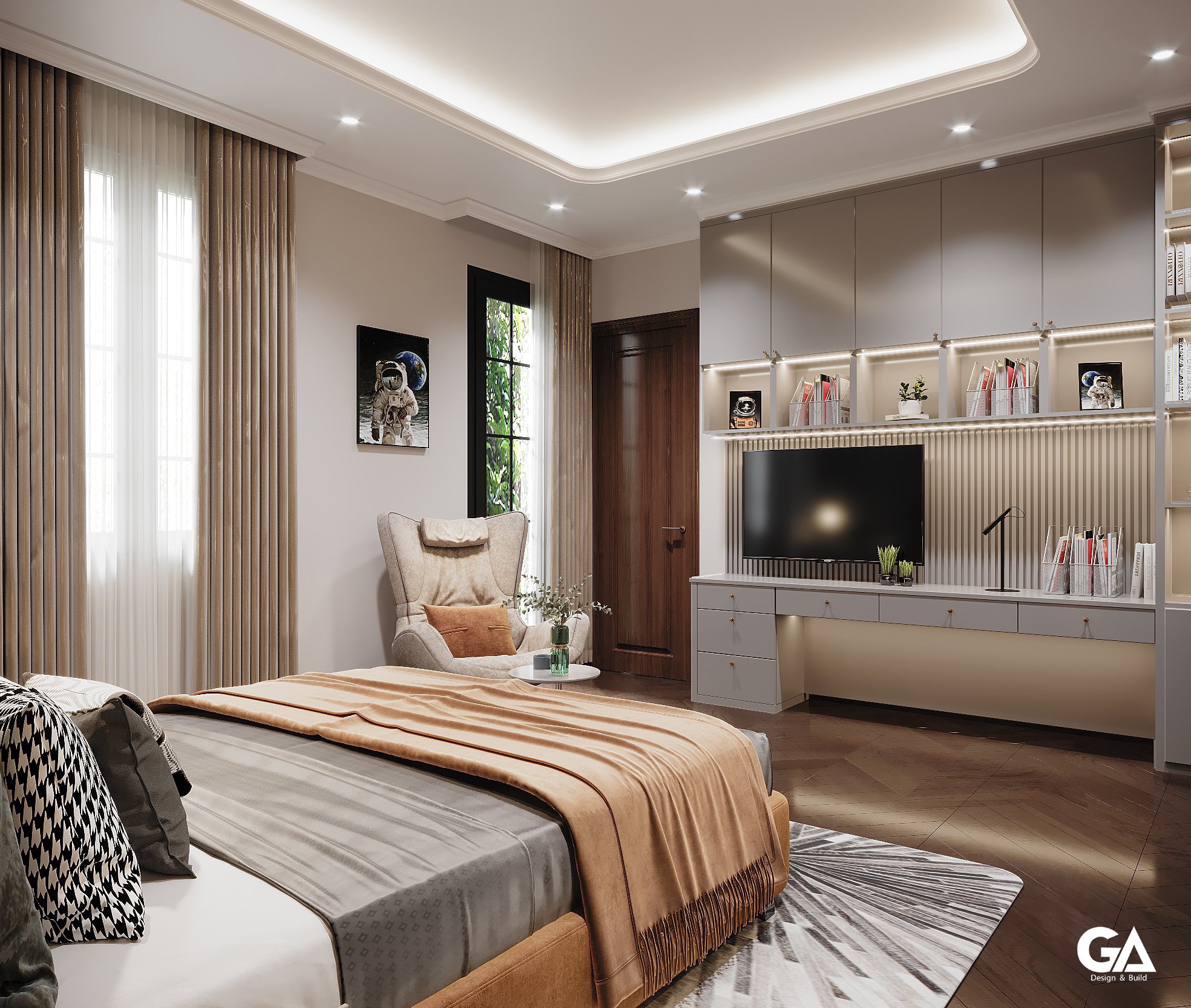 Thiết Kế Nội Thất Dự án Villa Chị An Bình Dương (27)