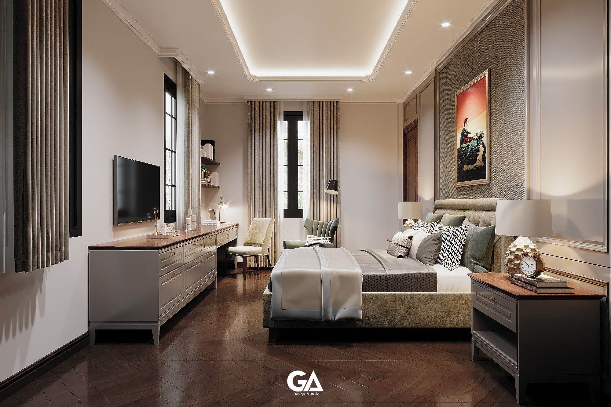 Thiết Kế Nội Thất Dự án Villa Chị An Bình Dương (31)