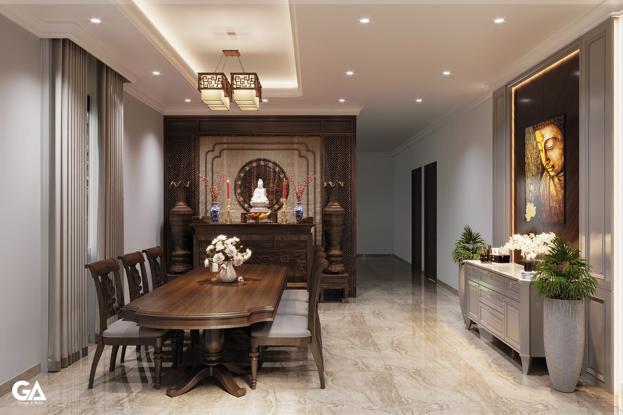 Thiết Kế Nội Thất Dự án Villa Chị An Bình Dương (6)