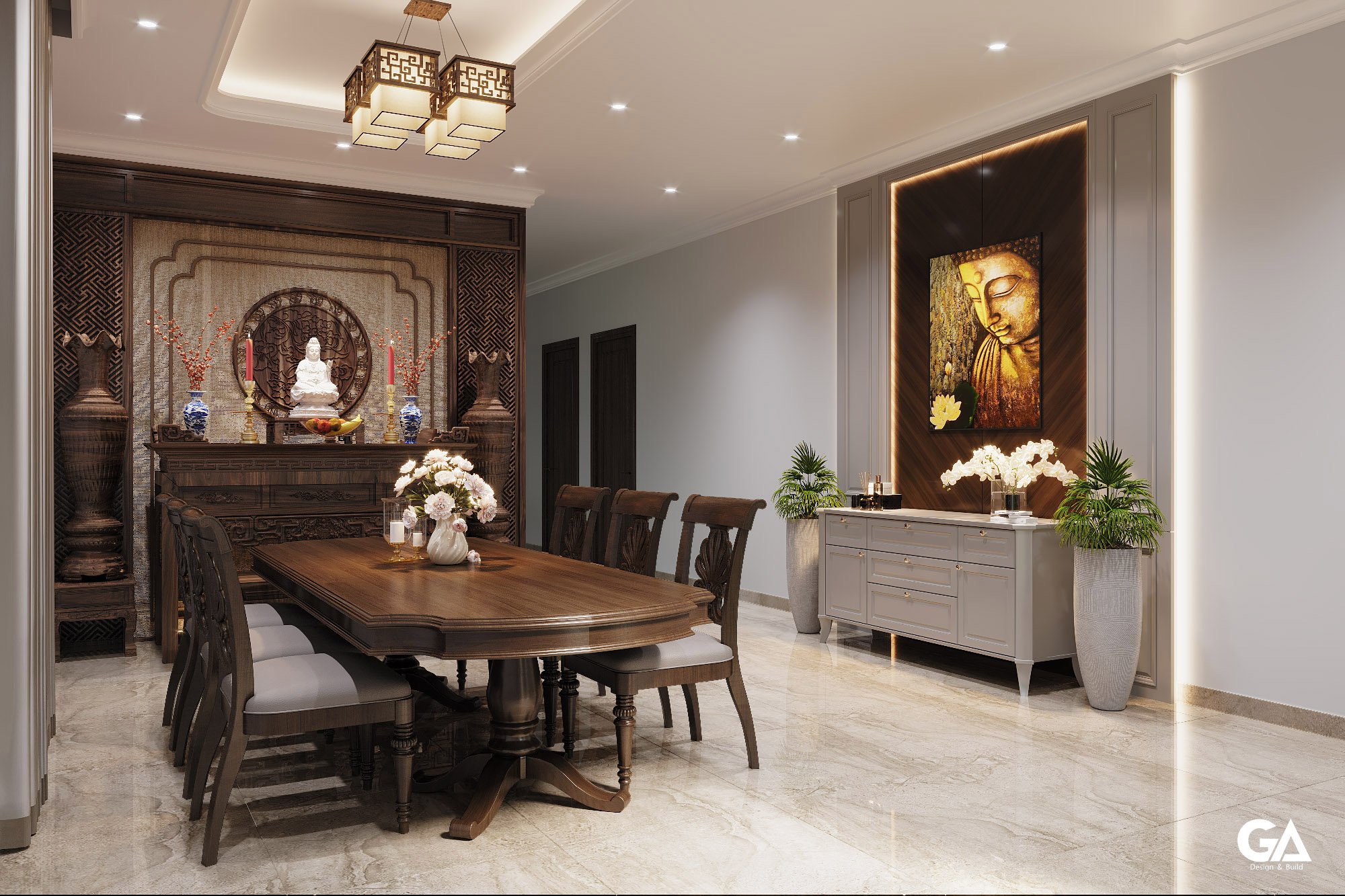 Thiết Kế Nội Thất Dự án Villa Chị An Bình Dương (7)