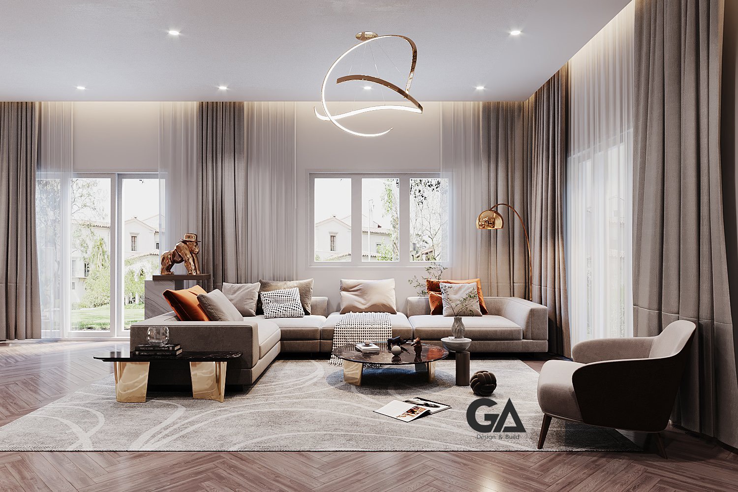 Thiết Kế Nội Thất Dự án Biệt Thự Liền Kề Ecolakes (17)