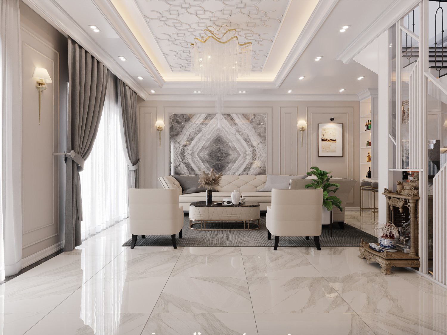 Thiết Kế Nội Thất Dự án Vườn Thiên đàng 1 Bến Cát (5)
