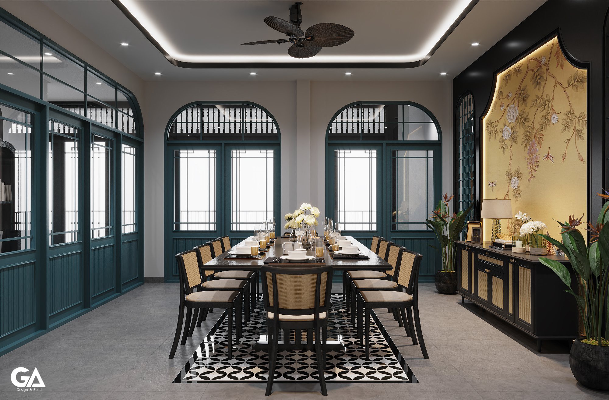 Thiết Kế Thi Công Trọn Gói Dự án Coffee & Food Bến Cát (11)