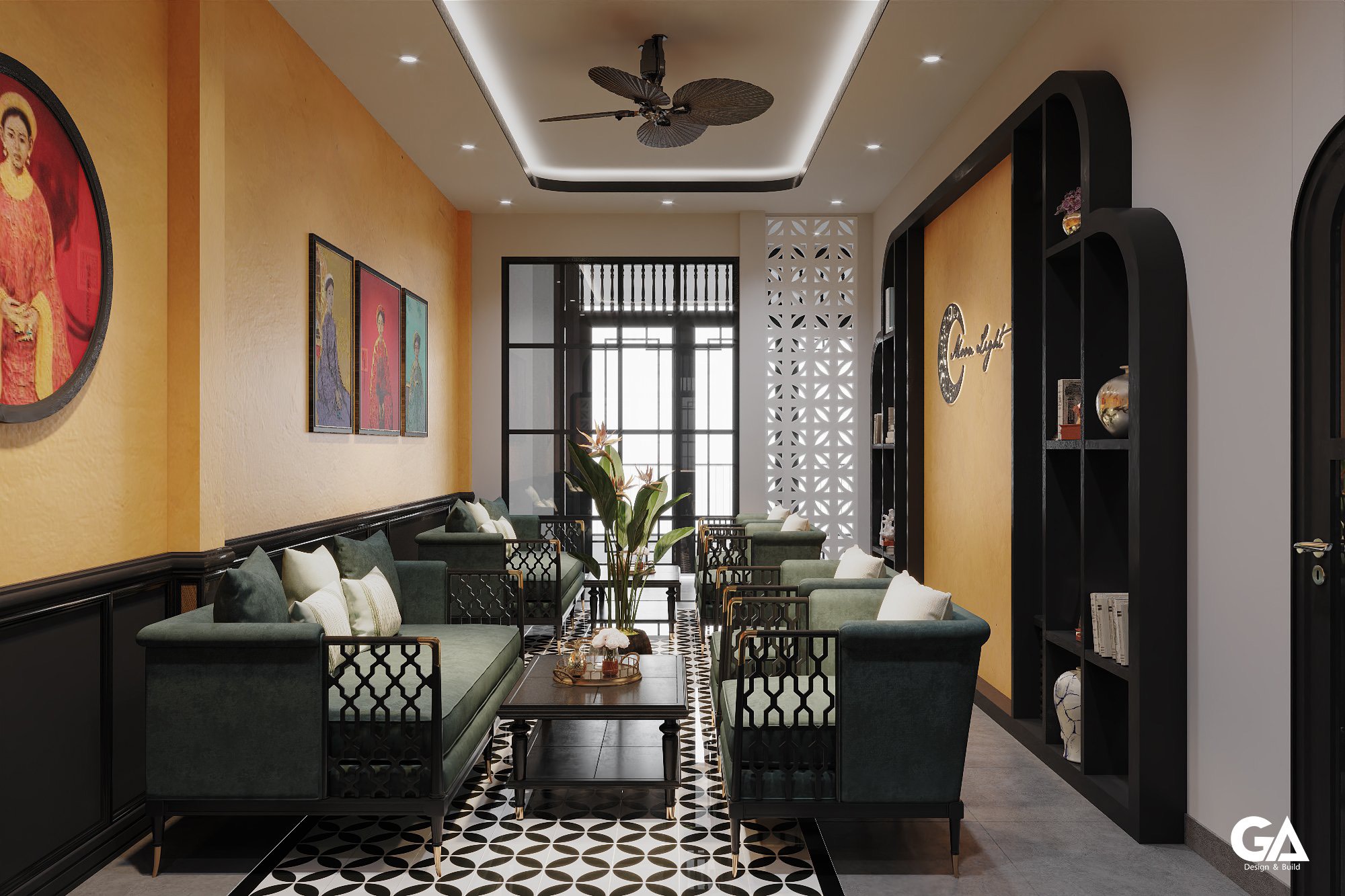 Thiết Kế Thi Công Trọn Gói Dự án Coffee & Food Bến Cát (13)