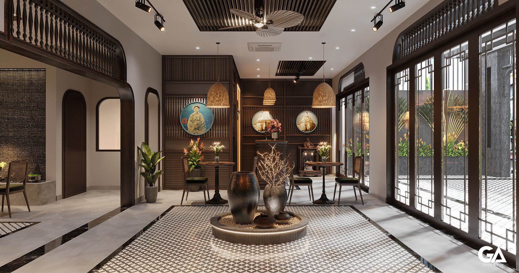 Thiết Kế Thi Công Trọn Gói Dự án Coffee & Food Bến Cát (14)