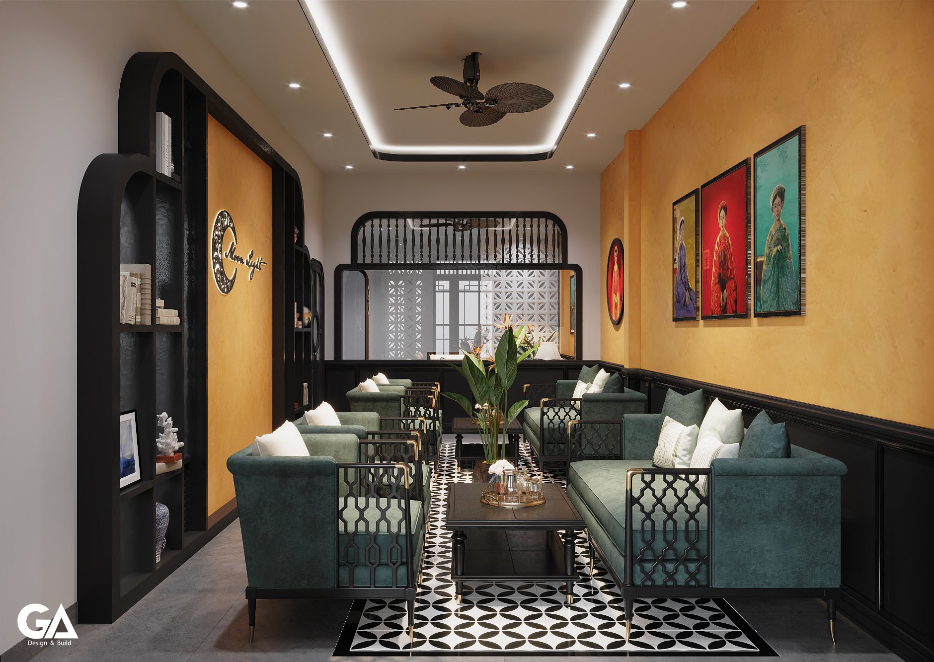 Thiết Kế Thi Công Trọn Gói Dự án Coffee & Food Bến Cát (16)