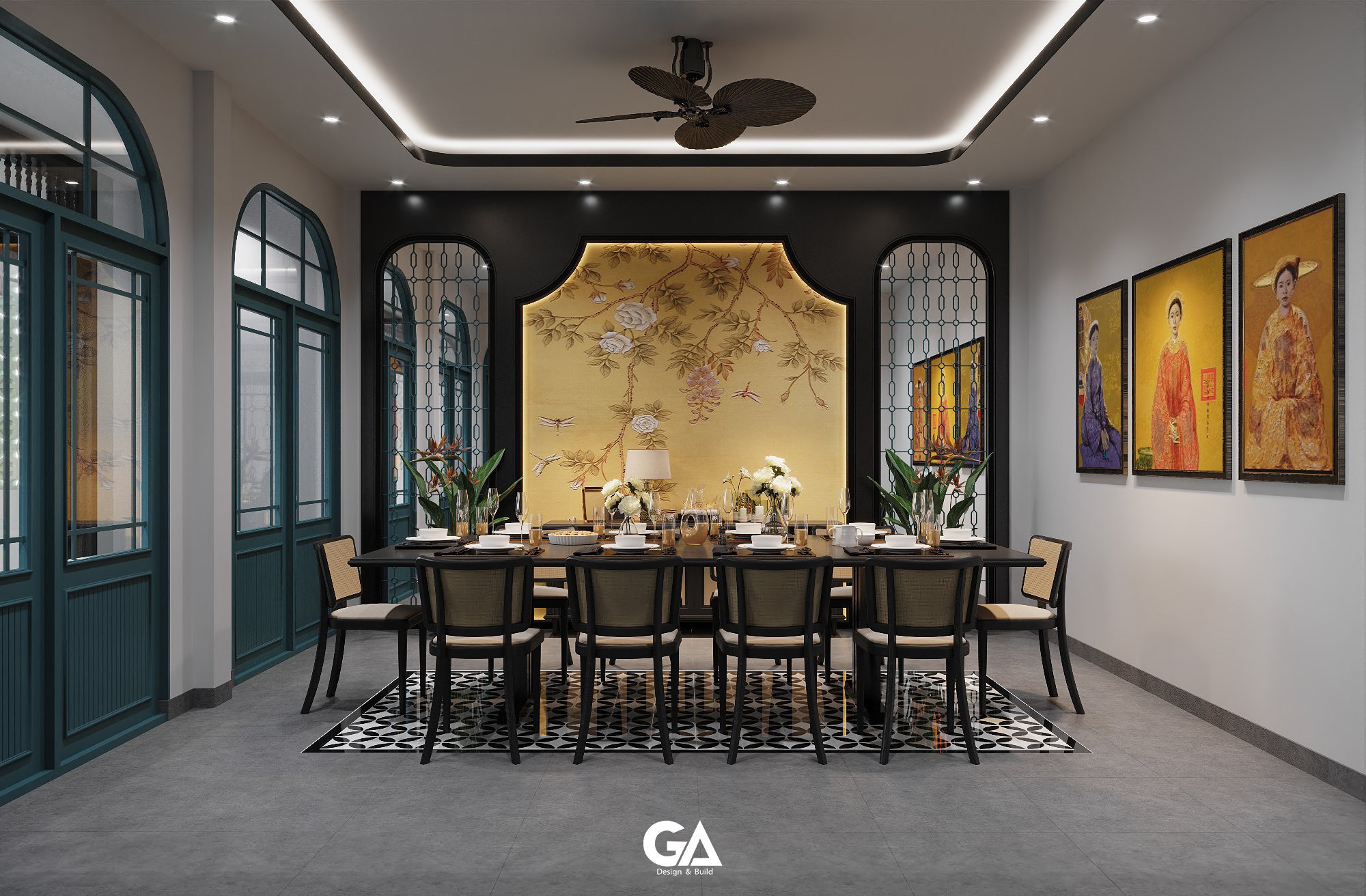 Thiết Kế Thi Công Trọn Gói Dự án Coffee & Food Bến Cát (25)