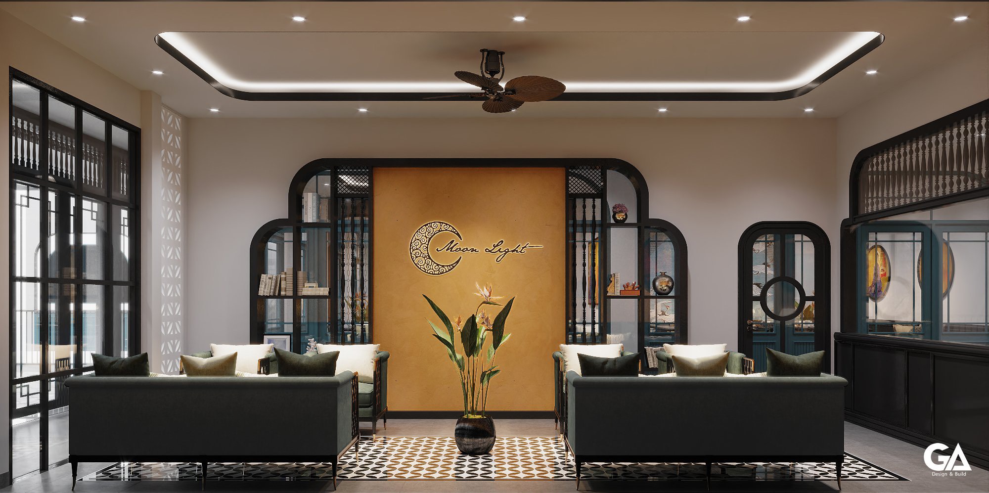 Thiết Kế Thi Công Trọn Gói Dự án Coffee & Food Bến Cát (6)