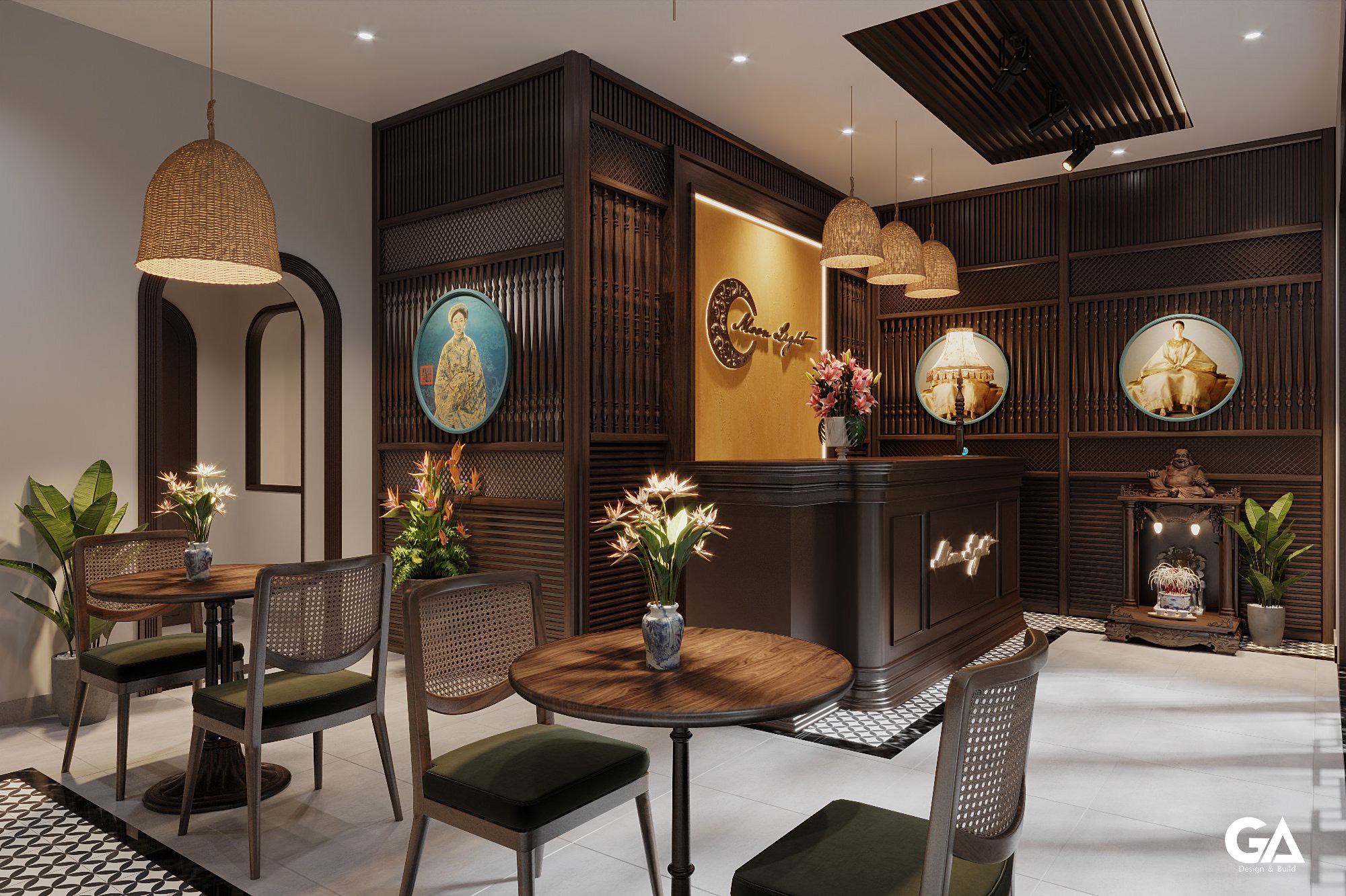 Thiết Kế Thi Công Trọn Gói Dự án Coffee & Food Bến Cát (8)