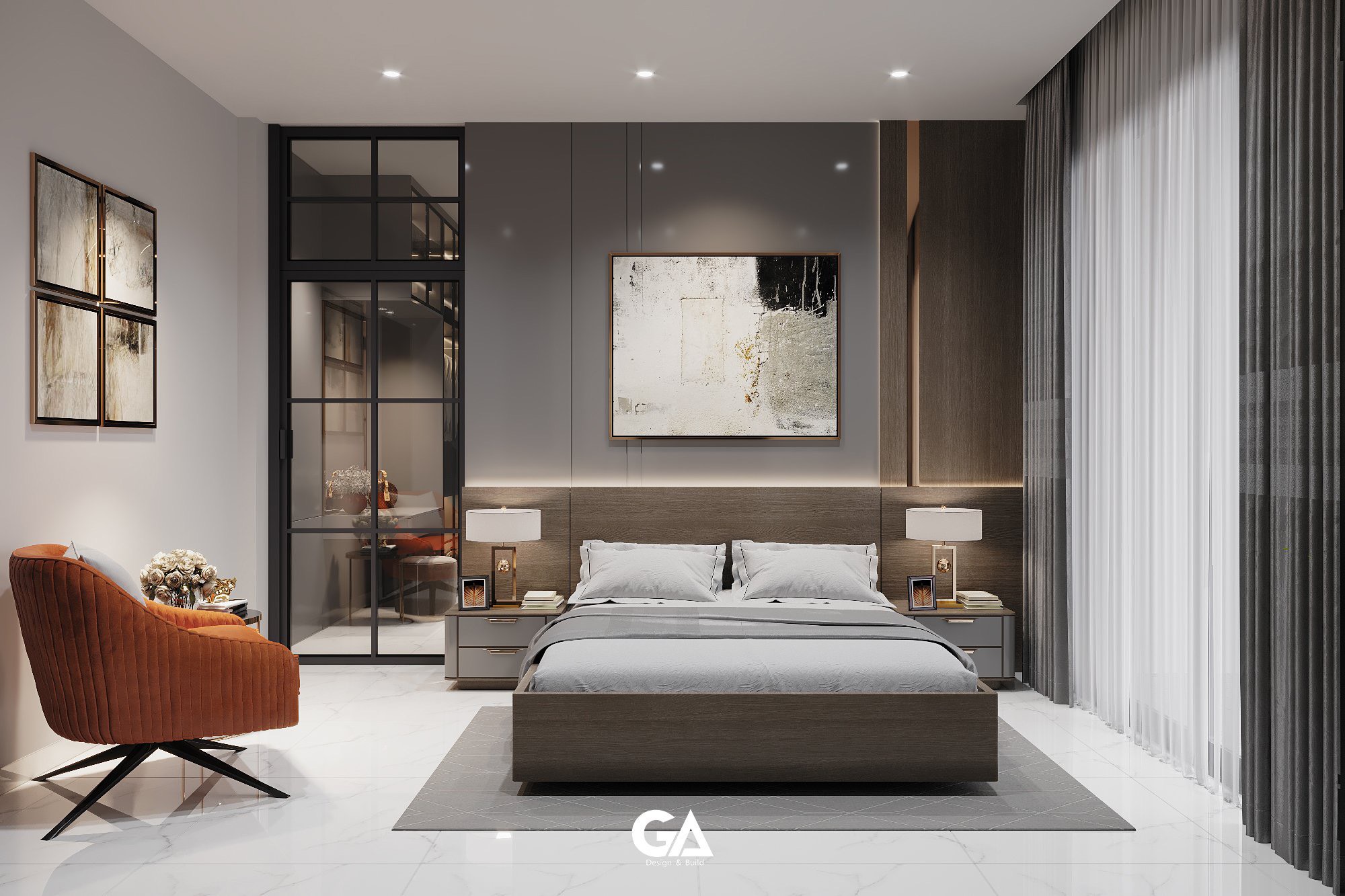 Thiết Kế & Xây Dựng Hoàn Thiện Villa Hiện đại Tại Hiệp Thành, Thủ Dầu Một, Bd (12)