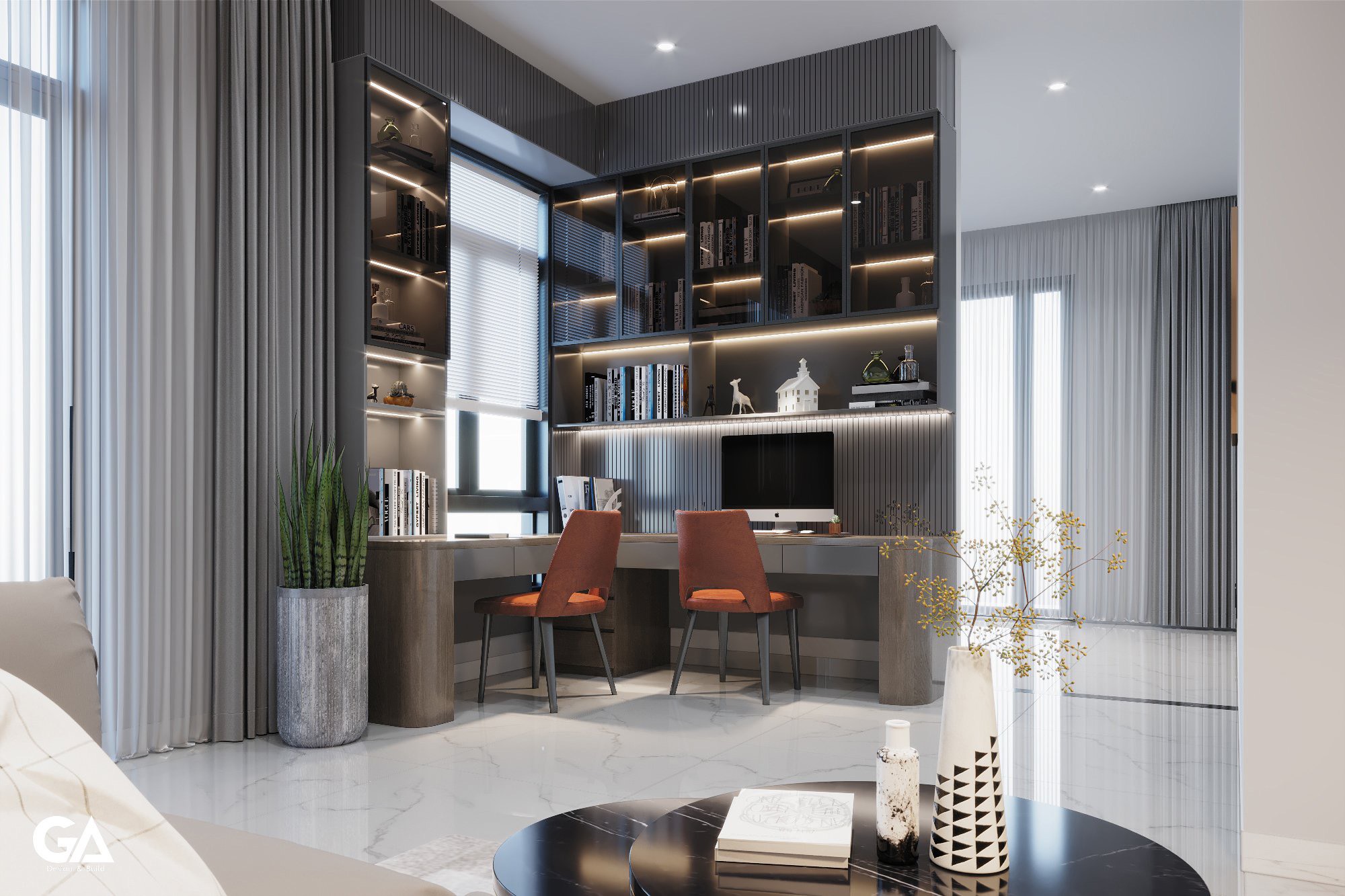 Thiết Kế & Xây Dựng Hoàn Thiện Villa Hiện đại Tại Hiệp Thành, Thủ Dầu Một, Bd (21)