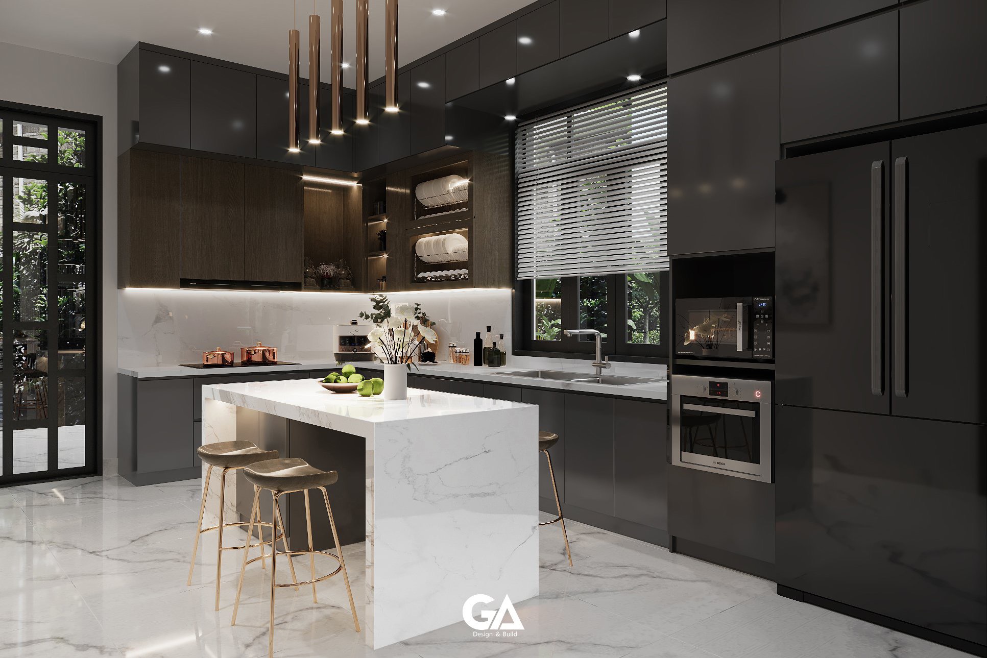 Thiết Kế & Xây Dựng Hoàn Thiện Villa Hiện đại Tại Hiệp Thành, Thủ Dầu Một, Bd (23)