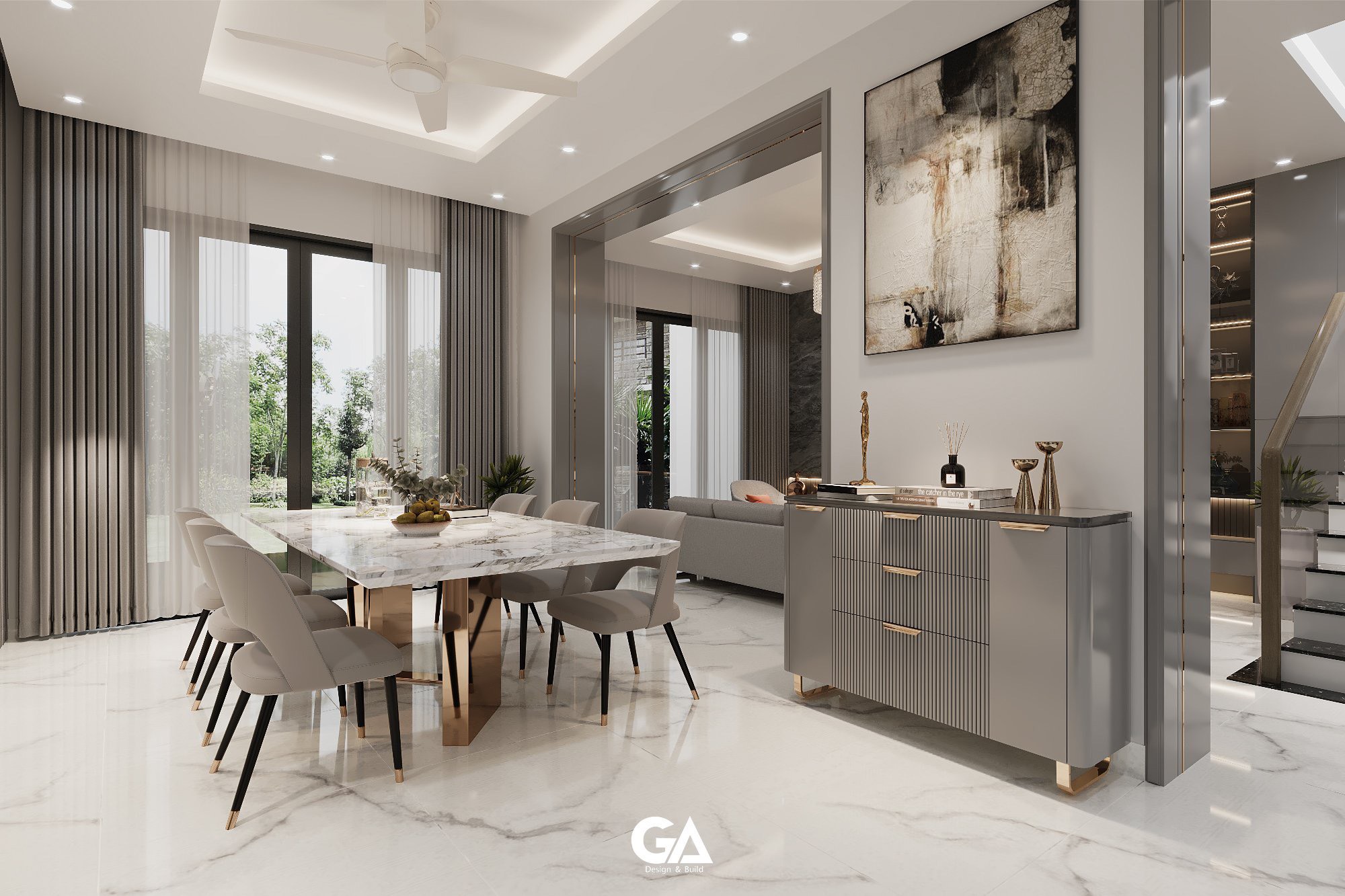 Thiết Kế & Xây Dựng Hoàn Thiện Villa Hiện đại Tại Hiệp Thành, Thủ Dầu Một, Bd (25)