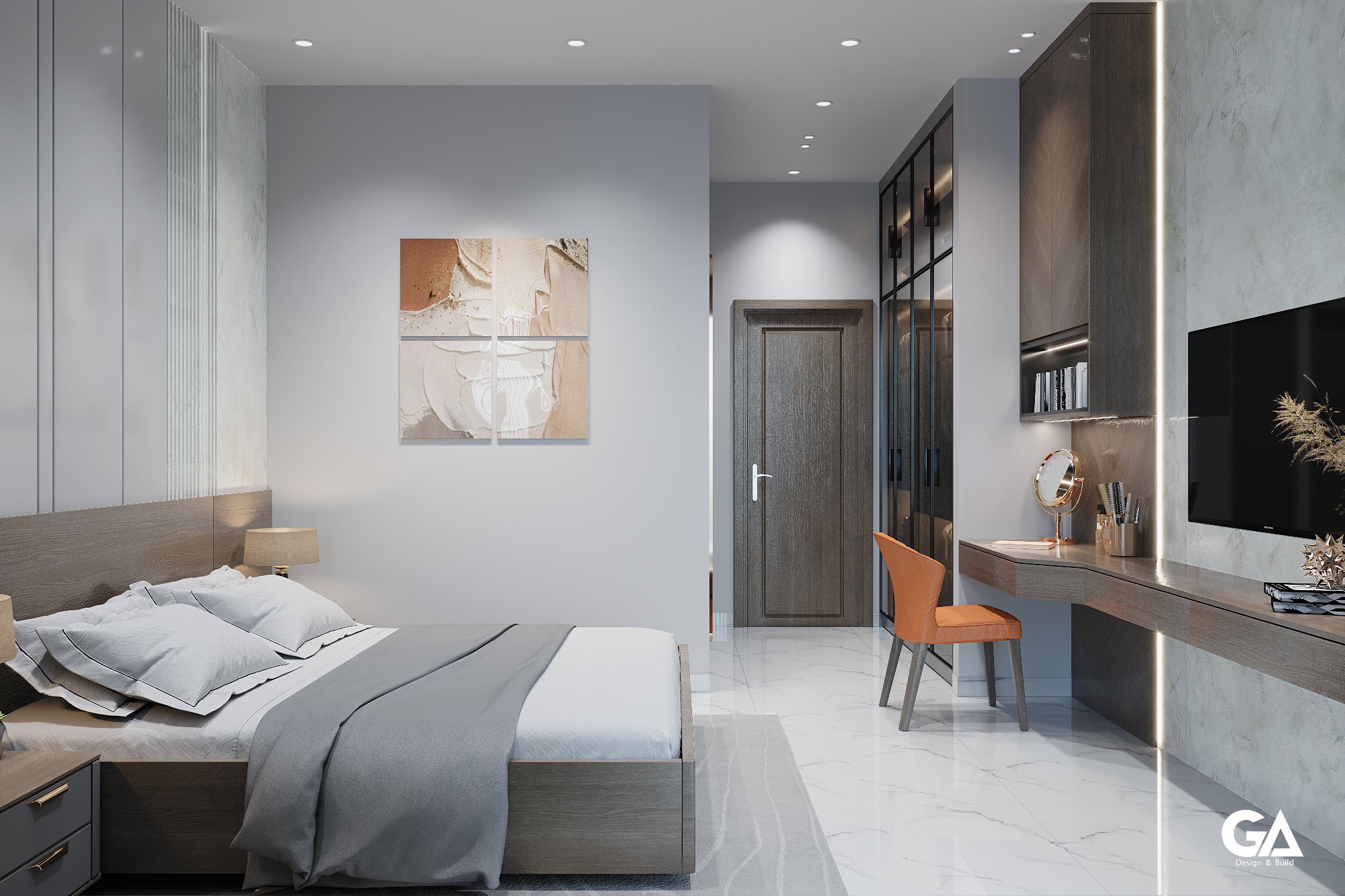 Thiết Kế & Xây Dựng Hoàn Thiện Villa Hiện đại Tại Hiệp Thành, Thủ Dầu Một, Bd (27)