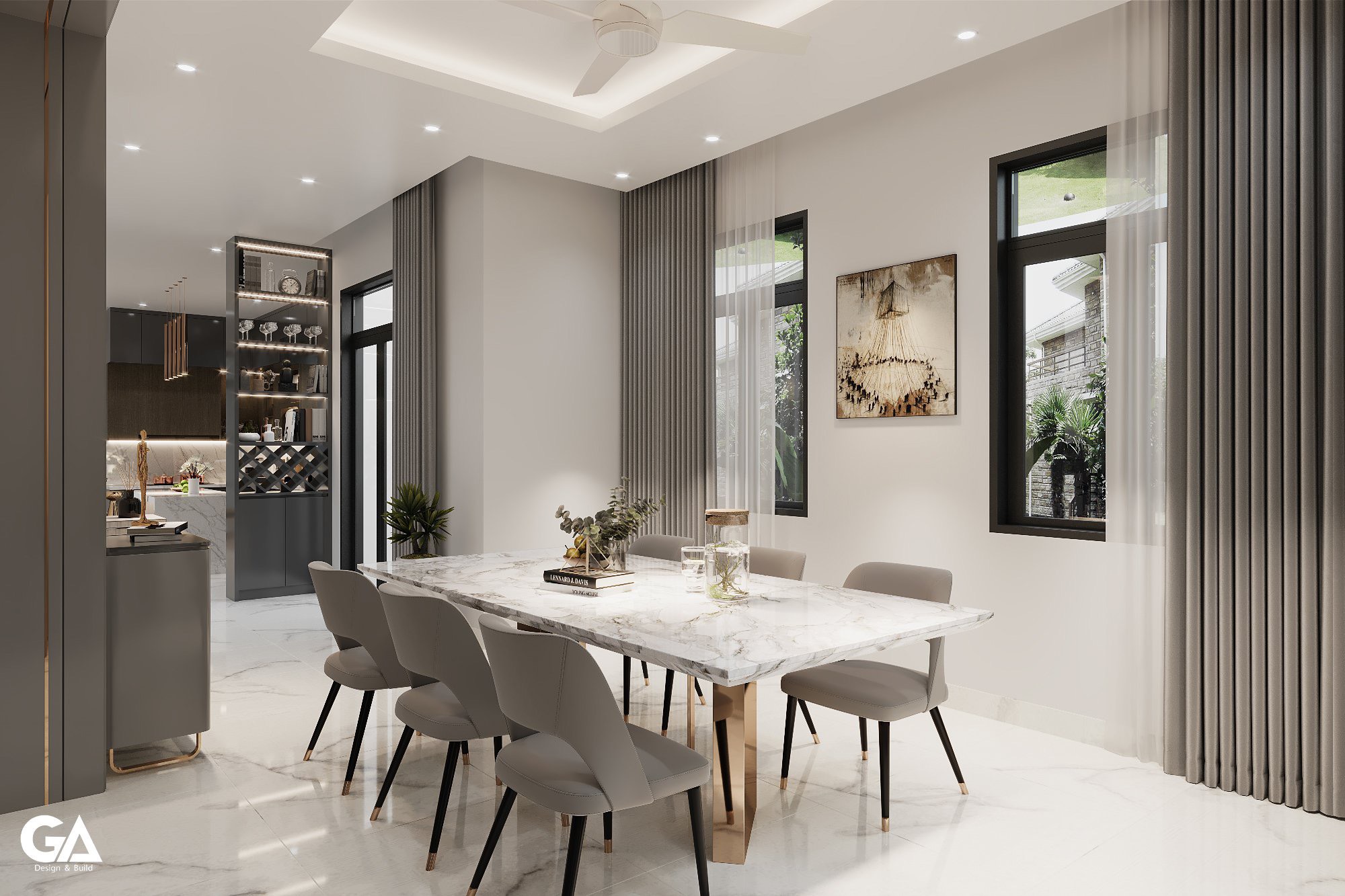 Thiết Kế & Xây Dựng Hoàn Thiện Villa Hiện đại Tại Hiệp Thành, Thủ Dầu Một, Bd (28)
