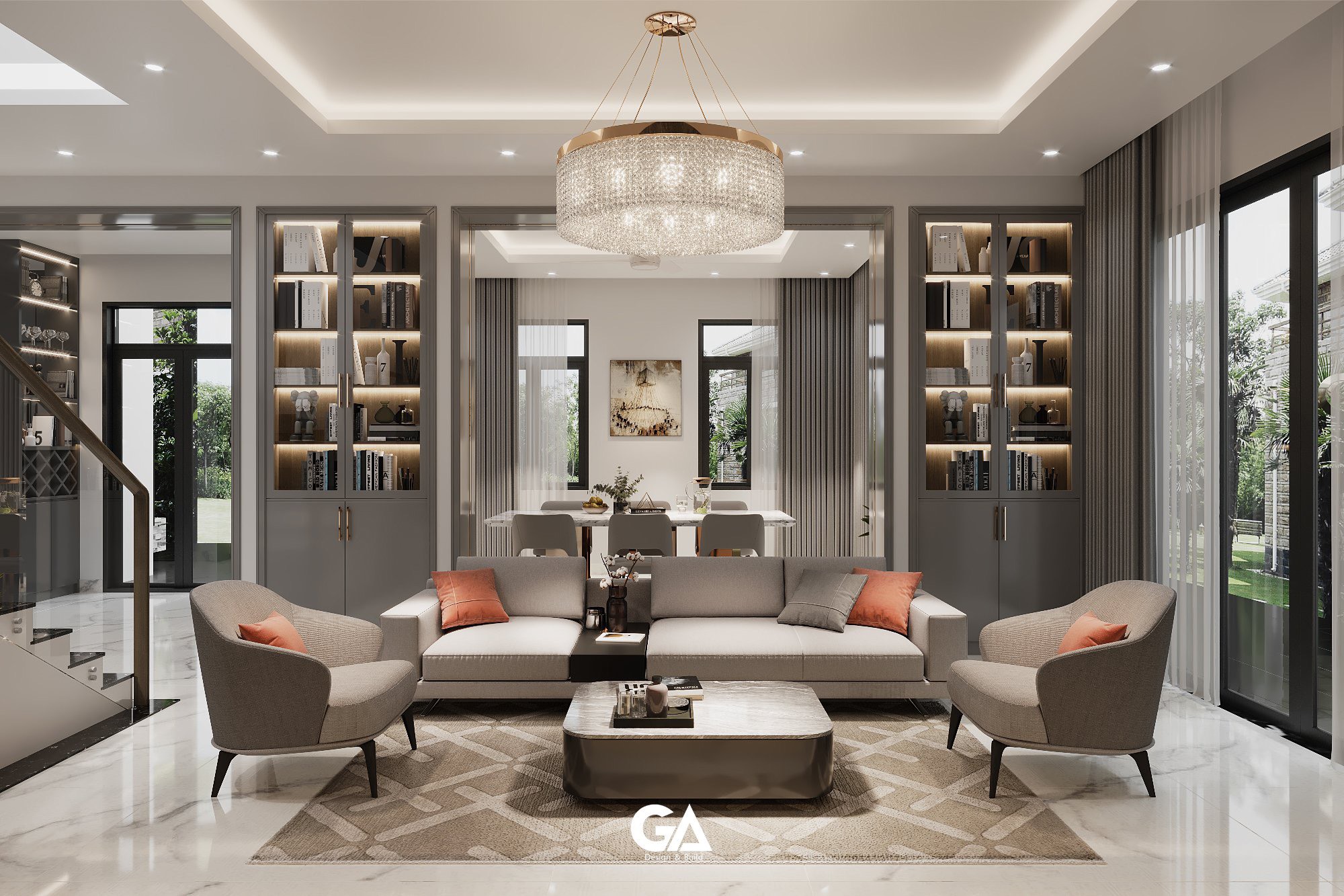 Thiết Kế & Xây Dựng Hoàn Thiện Villa Hiện đại Tại Hiệp Thành, Thủ Dầu Một, Bd (3)