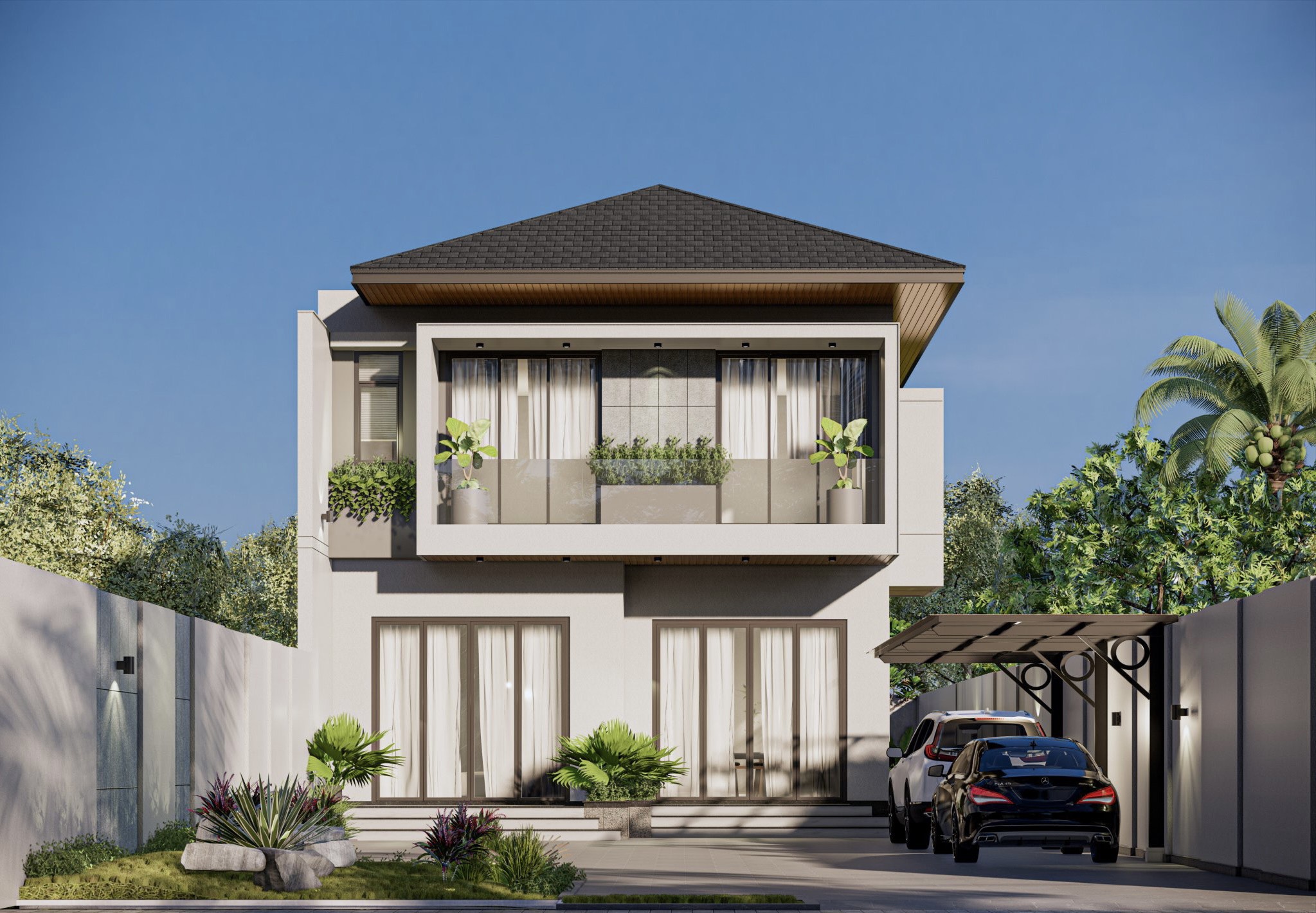 Thiết Kế & Xây Dựng Hoàn Thiện Villa Hiện đại Tại Hiệp Thành, Thủ Dầu Một, Bd (4)